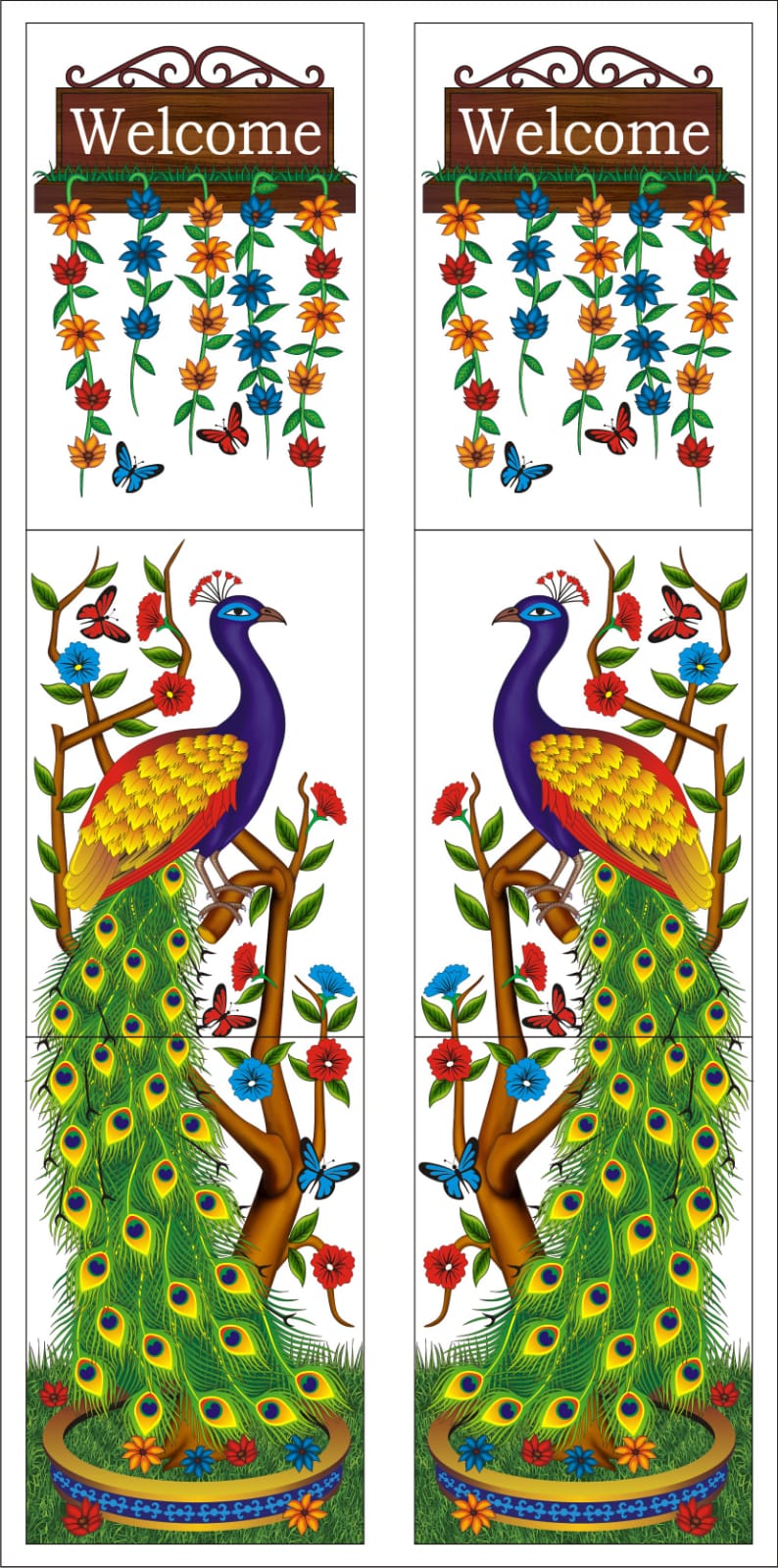 Peacock (Mor)-R/L (3-PCS 2-SET 1 BOX)